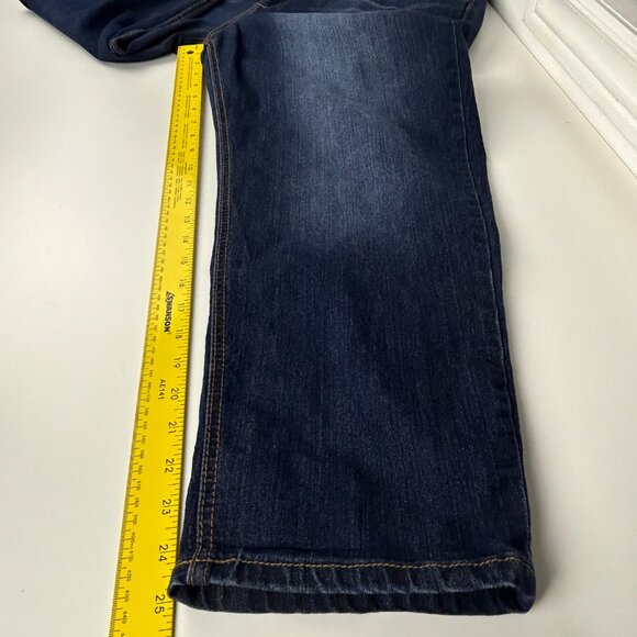 Vintage America Jeans Womens 16/33 (38x25) Boyfriend Blue Denim Floral Cottage - Picture 8 of 14